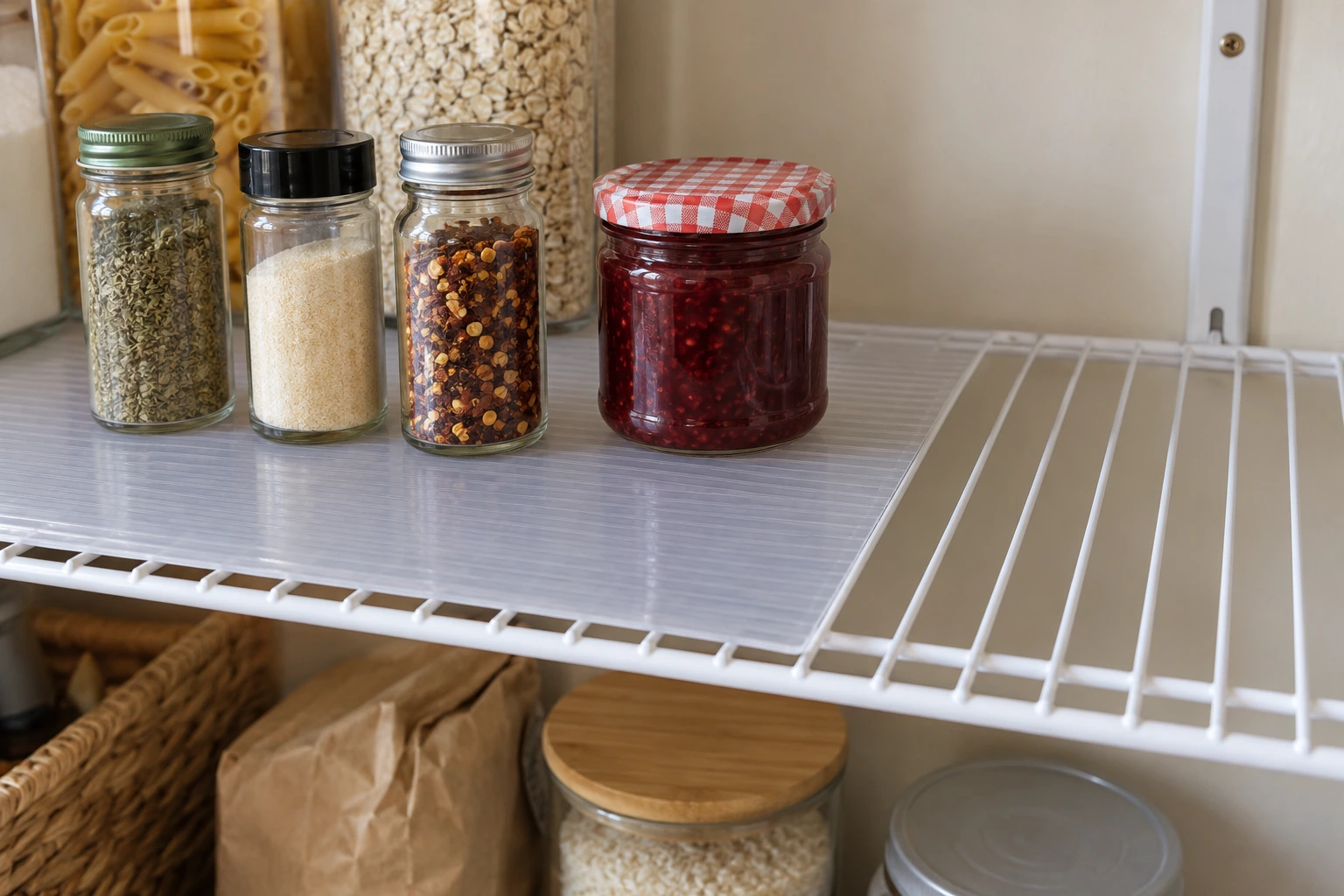 Pantry shelf liners for wire shelving Pantry shelf liners for wire shelving